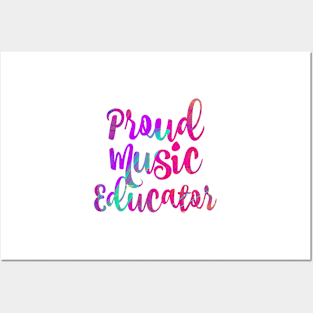 Proud Music Educator Posters and Art